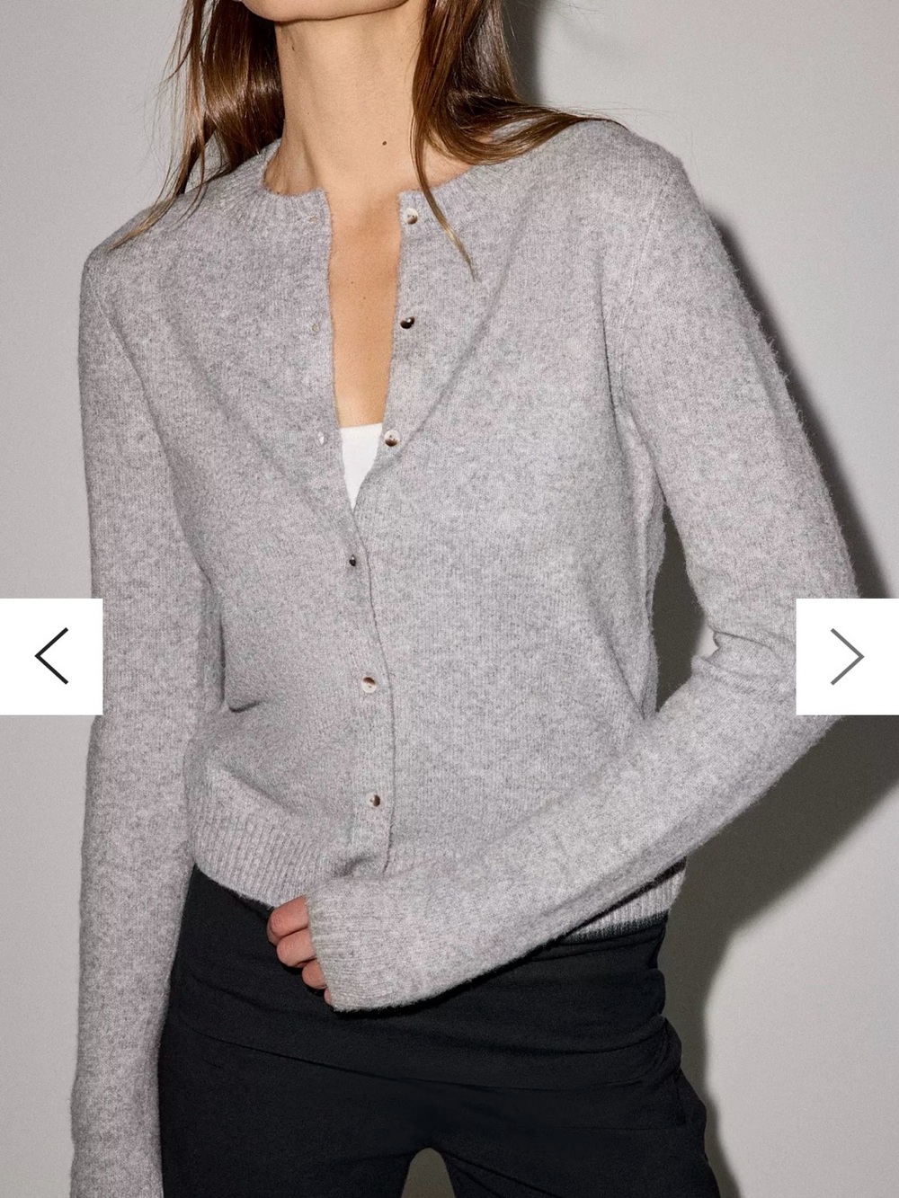 Kimchi Blue Light Heather Gray Snap-Front Cardigan